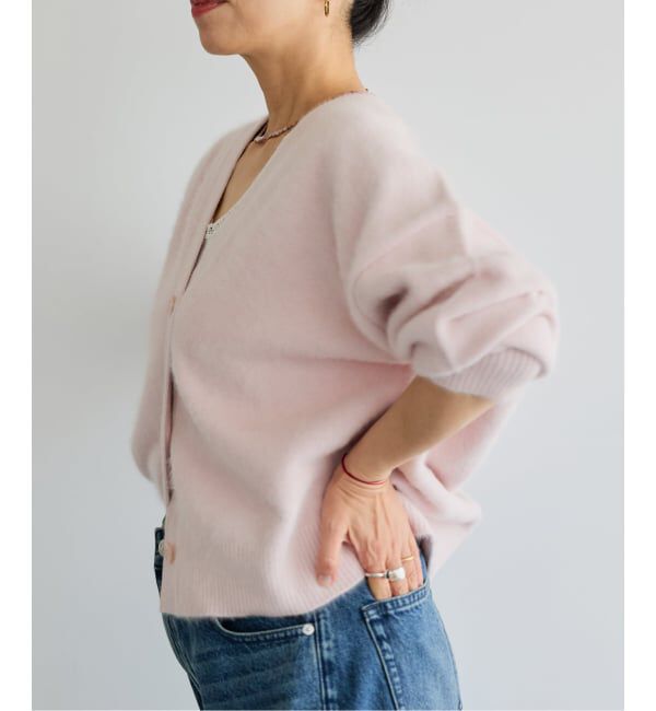 IENA LA BOUCLE「《予約》IENA LA BOUCLE フォックス カシミヤ Vカーディガン」|ニット・セーター|