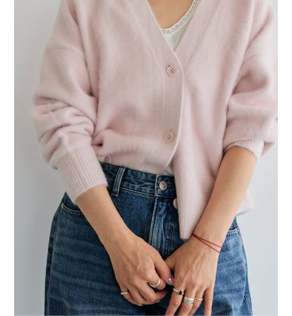 IENA LA BOUCLE「《予約》IENA LA BOUCLE フォックス カシミヤ Vカーディガン」|ニット・セーター|