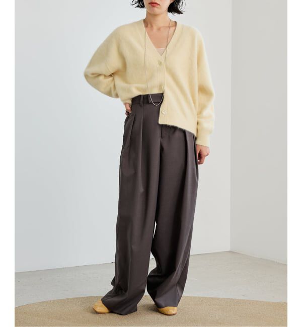 IENA LA BOUCLE「《予約》IENA LA BOUCLE フォックス カシミヤ Vカーディガン」|ニット・セーター|