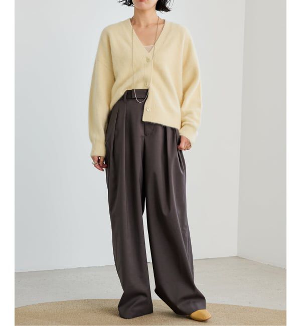 IENA LA BOUCLE「《予約》IENA LA BOUCLE フォックス カシミヤ Vカーディガン」|ニット・セーター|