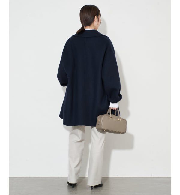 SLOBE IENA「《シリーズあり/追加予約》souple wool ダブルフェイスミドルコート」|ピーコート|