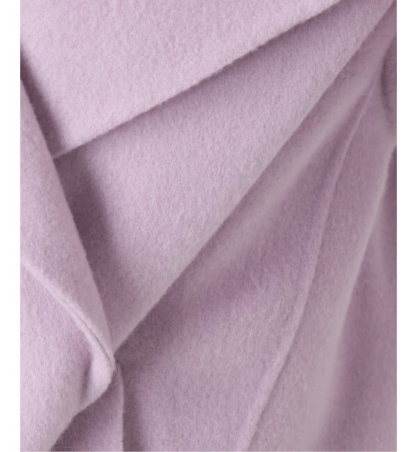 SLOBE IENA「《シリーズあり/追加予約》souple wool ダブルフェイスミドルコート」|ピーコート|