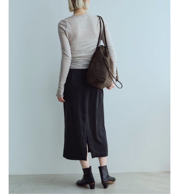 IENA LA BOUCLE「《予約》seamless basic. シームレスベーシック Romance ロングスリーブT SB1127」|Tシャツ・カットソー|