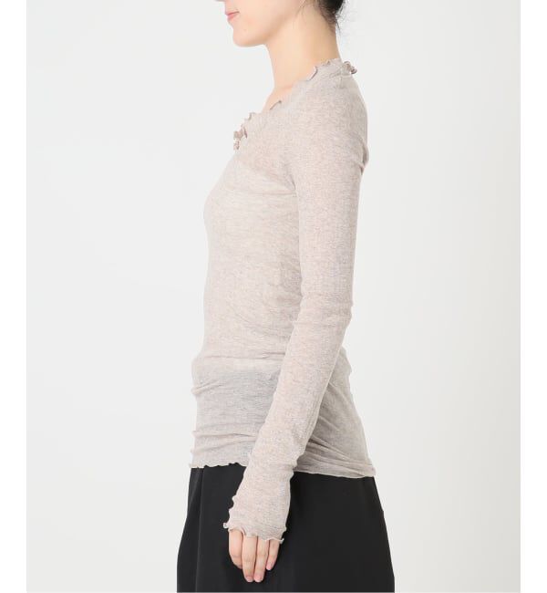 IENA LA BOUCLE「《予約》seamless basic. シームレスベーシック Romance ロングスリーブT SB1127」|Tシャツ・カットソー|