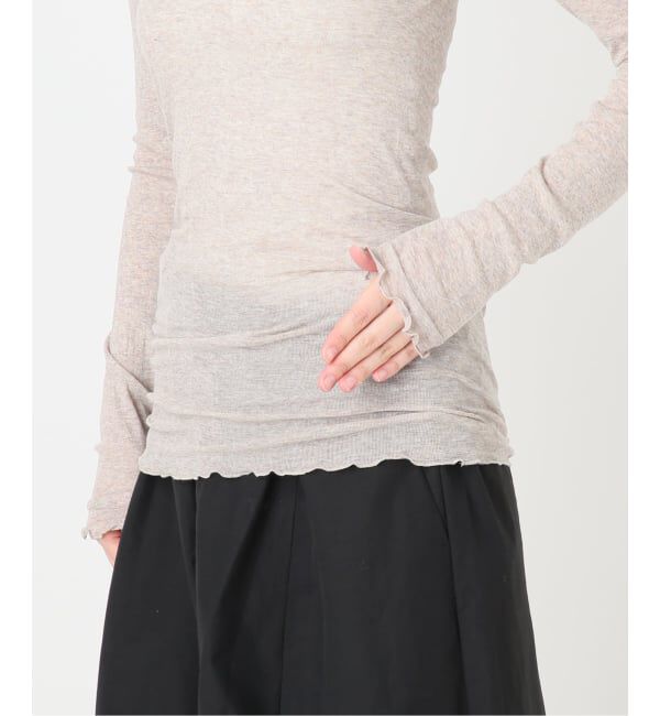 IENA LA BOUCLE「《予約》seamless basic. シームレスベーシック Romance ロングスリーブT SB1127」|Tシャツ・カットソー|