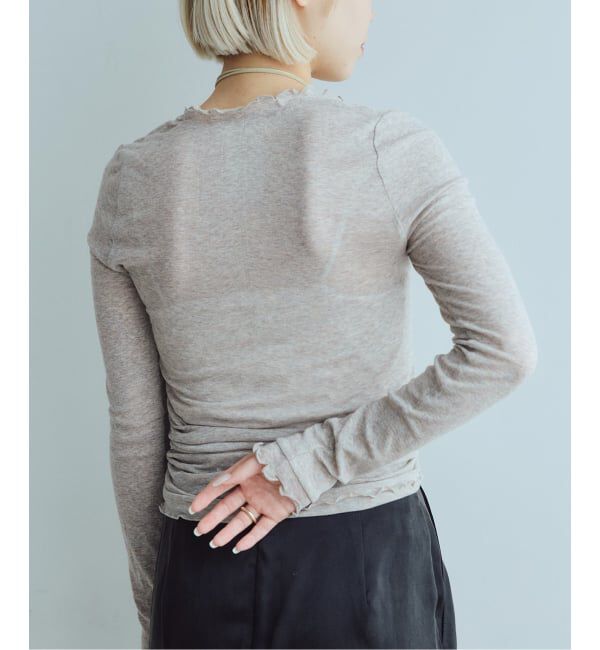 IENA LA BOUCLE「《予約》seamless basic. シームレスベーシック Romance ロングスリーブT SB1127」|Tシャツ・カットソー|