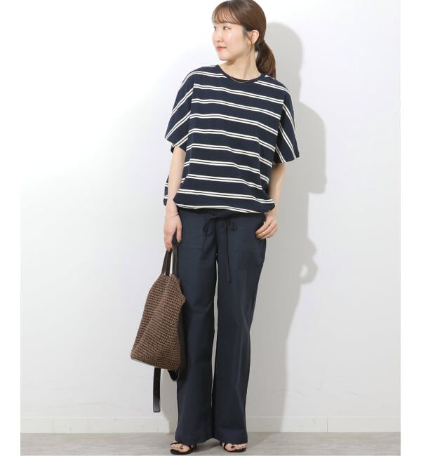 JOURNAL STANDARD relume「《追加3》フレンチスリーブボーダーTシャツ」|Tシャツ・カットソー|