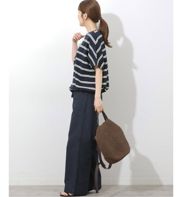 JOURNAL STANDARD relume「《追加3》フレンチスリーブボーダーTシャツ」|Tシャツ・カットソー|
