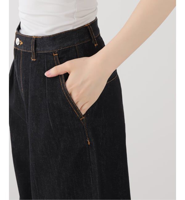 JOURNAL STANDARD relume「デニムライク2タックワイドパンツ」|デニム|
