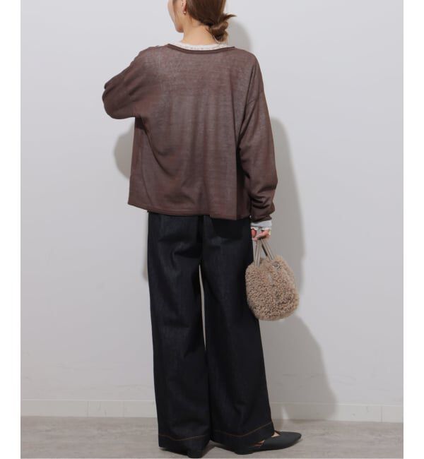 JOURNAL STANDARD relume「デニムライク2タックワイドパンツ」|デニム|
