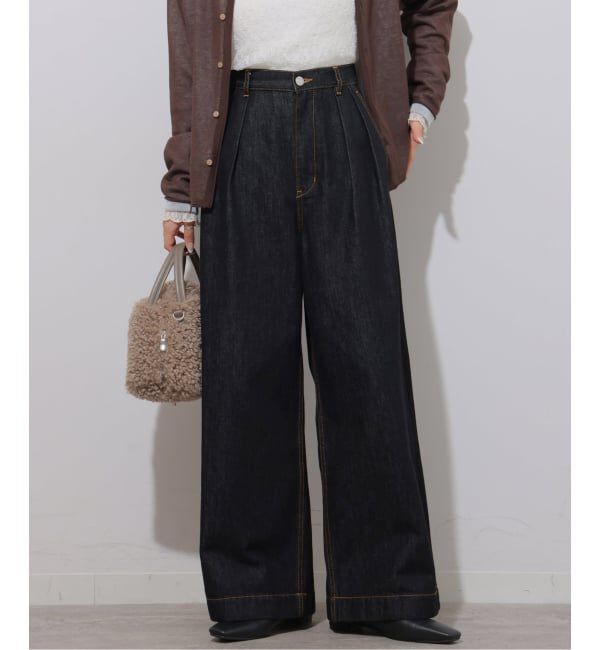 JOURNAL STANDARD relume「デニムライク2タックワイドパンツ」|デニム|