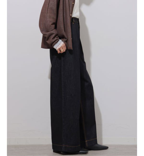 JOURNAL STANDARD relume「デニムライク2タックワイドパンツ」|デニム|