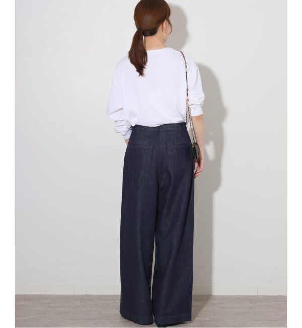 JOURNAL STANDARD relume「デニムライク2タックワイドパンツ」|デニム|