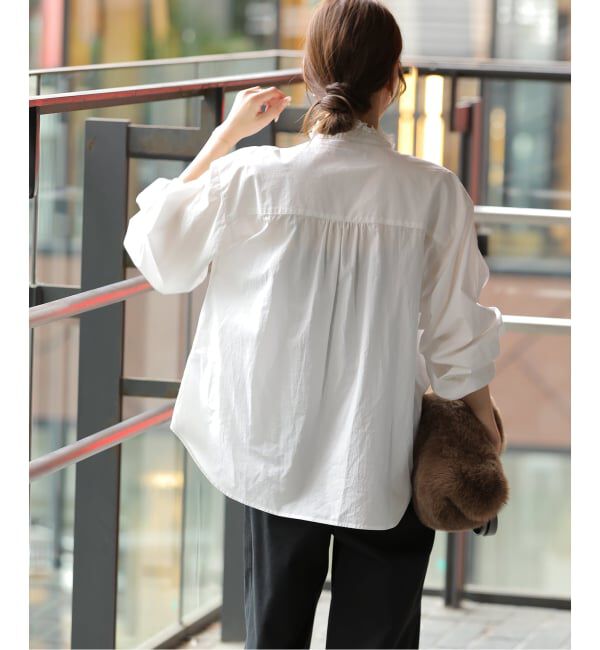 JOURNAL STANDARD relume「《WEB限定予約》フリルネックボリュームスリーブブラウス」|シャツ・ブラウス|