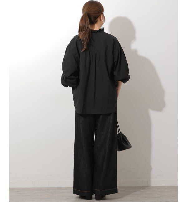 JOURNAL STANDARD relume「《WEB限定予約》フリルネックボリュームスリーブブラウス」|シャツ・ブラウス|