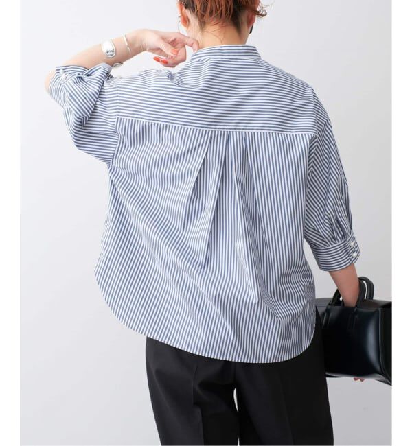Spick and Span「《WEB限定 / 追加》パールボタンギャザースリーブシャツ」|シャツ・ブラウス|