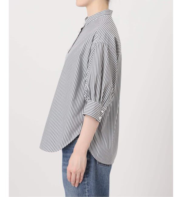 Spick and Span「《WEB限定 / 追加》パールボタンギャザースリーブシャツ」|シャツ・ブラウス|