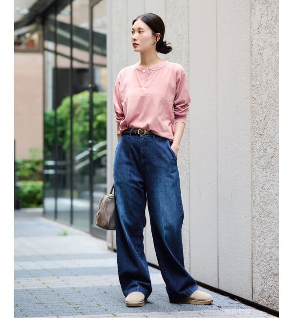 FRAMeWORK「≪新色 /追加予約≫Healthknit/ヘルスニット ヘンリーロングスリーブ」|Tシャツ・カットソー|