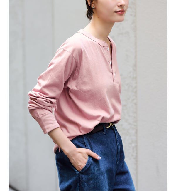 FRAMeWORK「≪新色 /追加予約≫Healthknit/ヘルスニット ヘンリーロングスリーブ」|Tシャツ・カットソー|