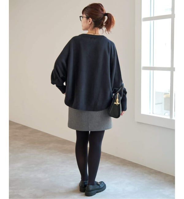 Spick and Span「《WEB限定 / 追加予約》バルキーヤーンドルマンロングリブニット」|ニット・セーター|