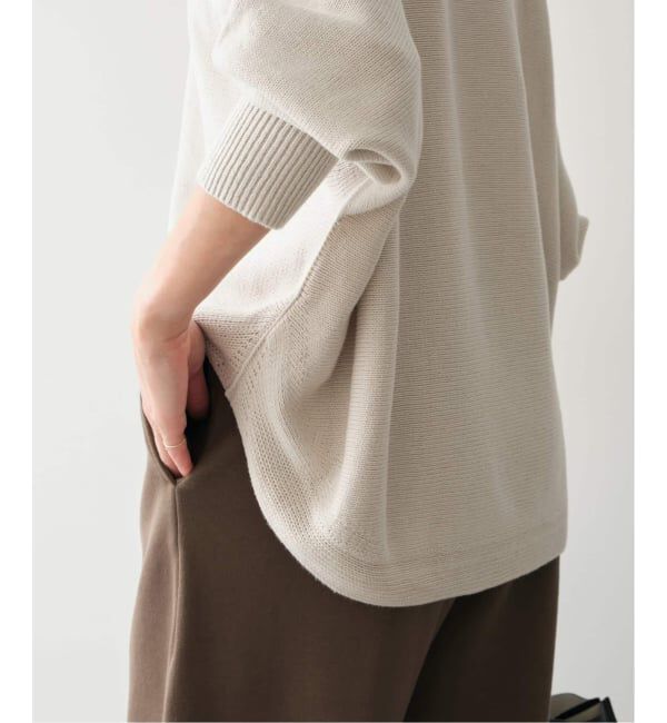Spick and Span「《WEB限定 / 追加予約》バルキーヤーンドルマンロングリブニット」|ニット・セーター|