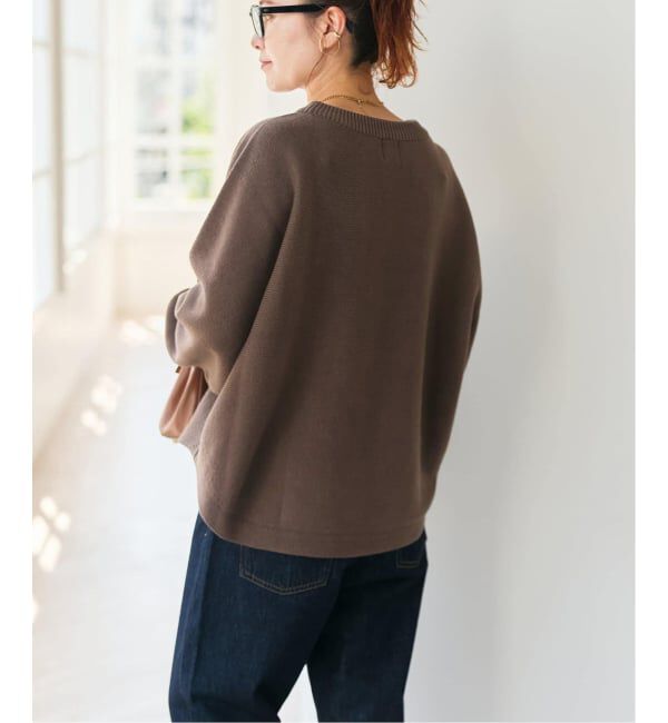 Spick and Span「《WEB限定 / 追加予約》バルキーヤーンドルマンロングリブニット」|ニット・セーター|
