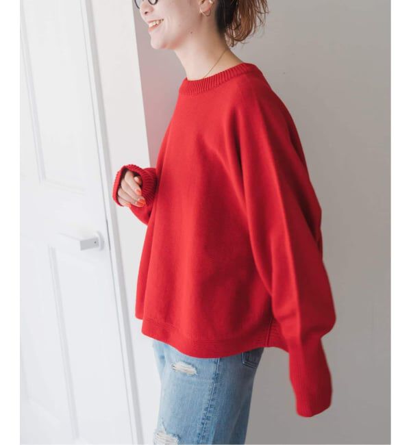 Spick and Span「《WEB限定 / 追加予約》バルキーヤーンドルマンロングリブニット」|ニット・セーター|