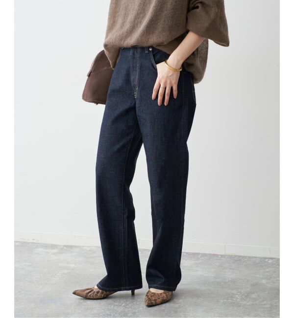 Spick and Span「《別注 / 予約》SOMETHING for SS ELSA STRAIGHT」|デニム|ネイビー