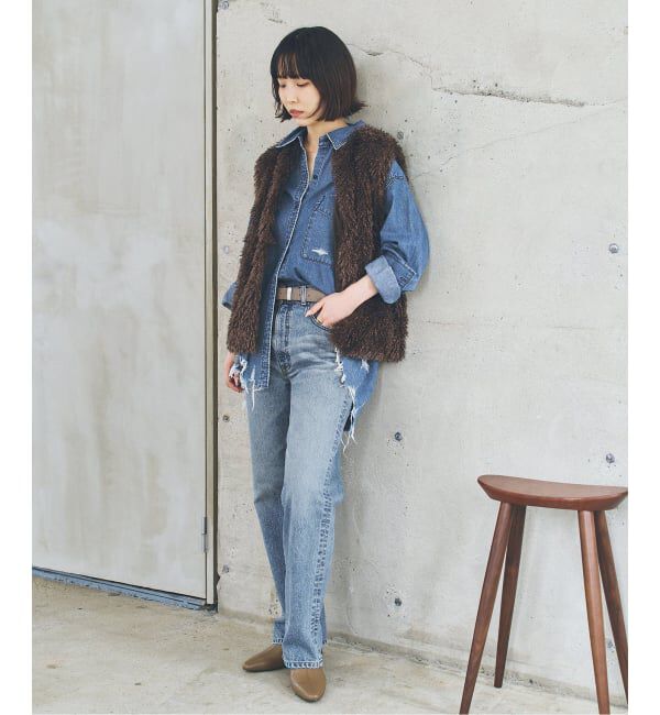 Spick and Span「《別注 / 予約》SOMETHING for SS ELSA STRAIGHT」|デニム|