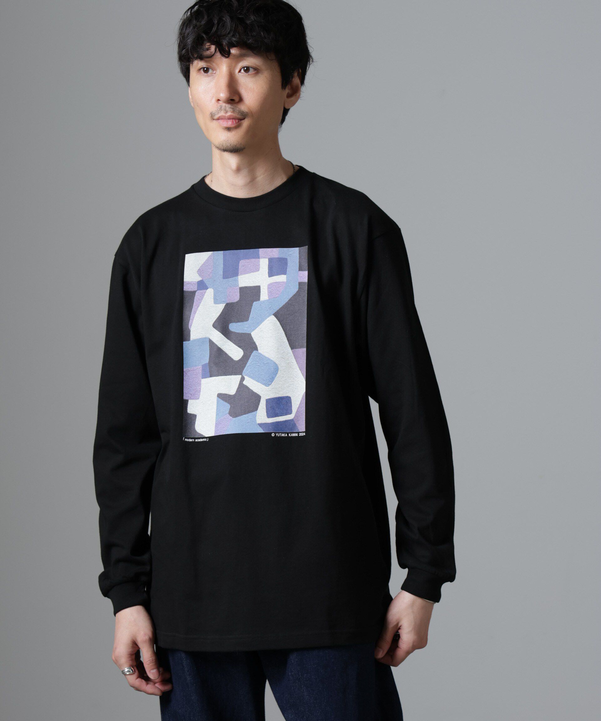 NANO universe「「着るアート」YUTAKA KAWAI ロングスリーブTEE」|Tシャツ・カットソー|