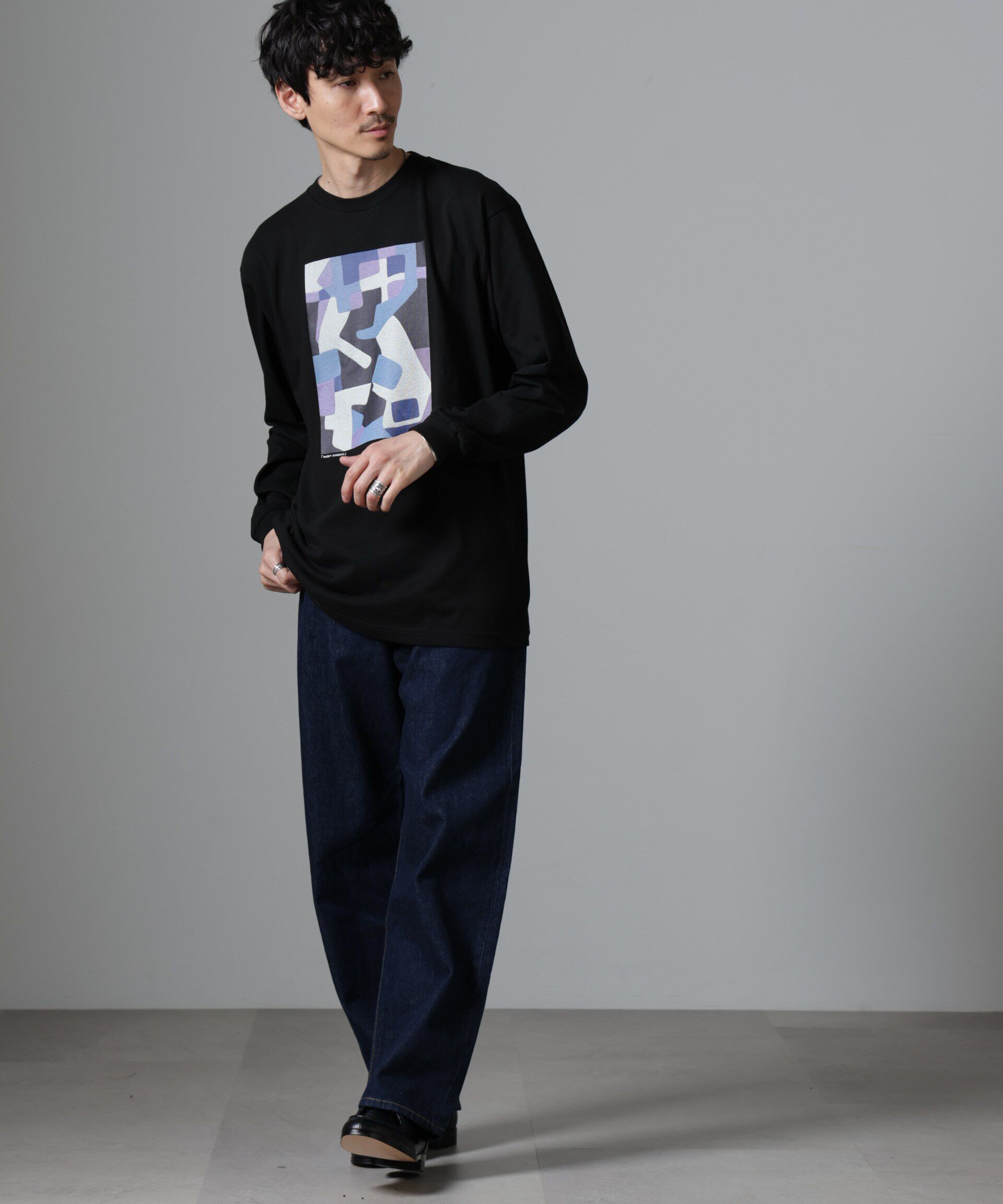 NANO universe「「着るアート」YUTAKA KAWAI ロングスリーブTEE」|Tシャツ・カットソー|