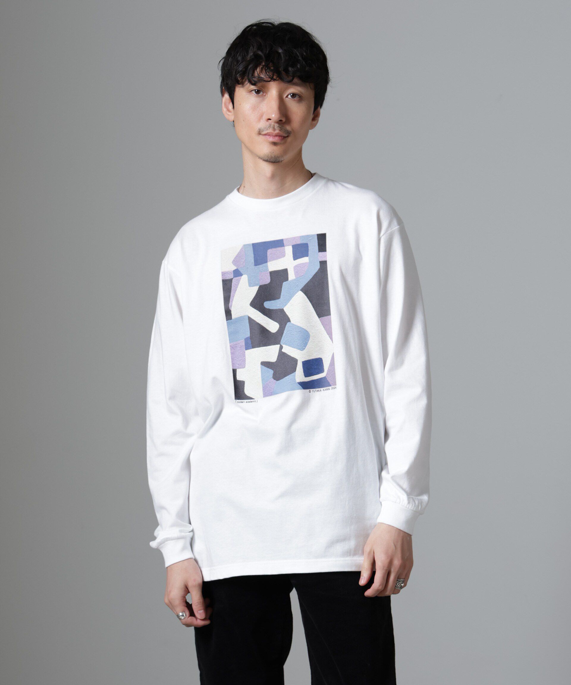 NANO universe「「着るアート」YUTAKA KAWAI ロングスリーブTEE」|Tシャツ・カットソー|