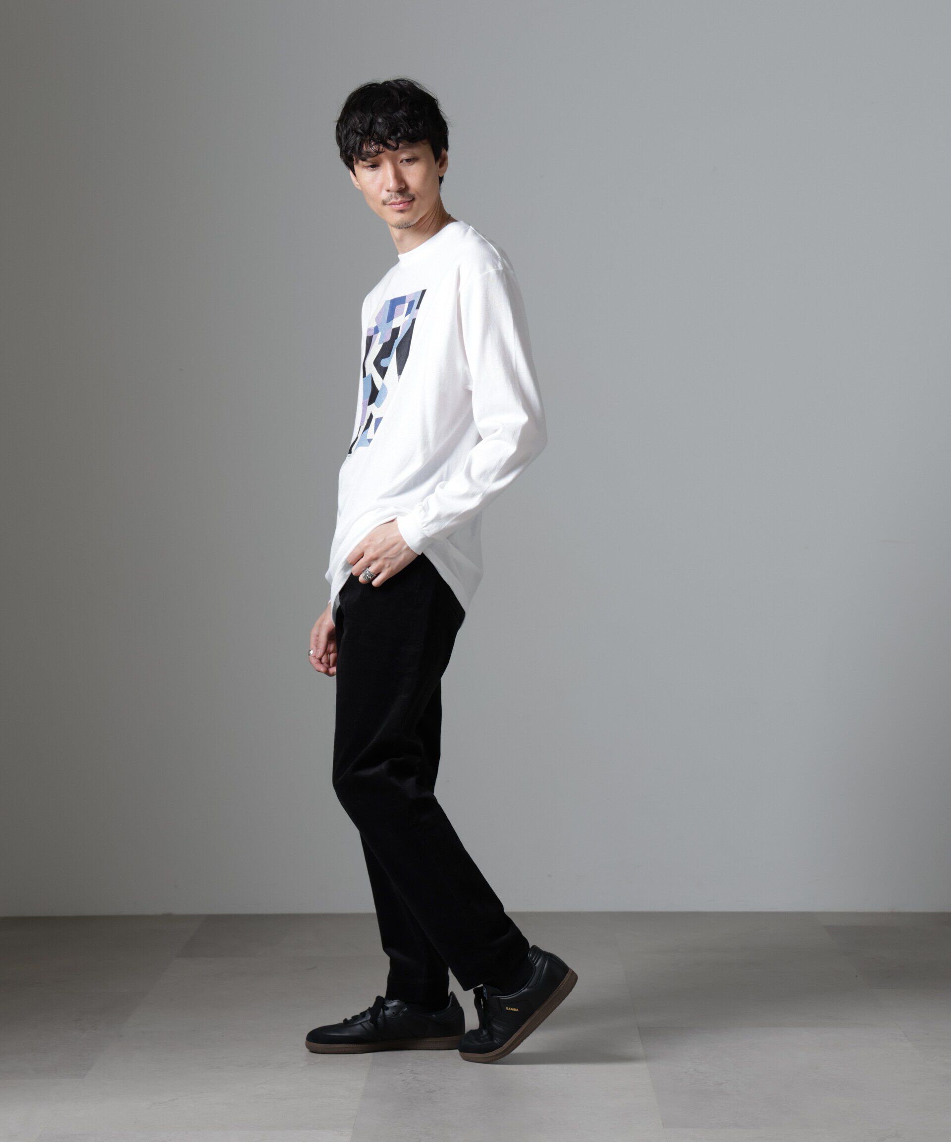 NANO universe「「着るアート」YUTAKA KAWAI ロングスリーブTEE」|Tシャツ・カットソー|