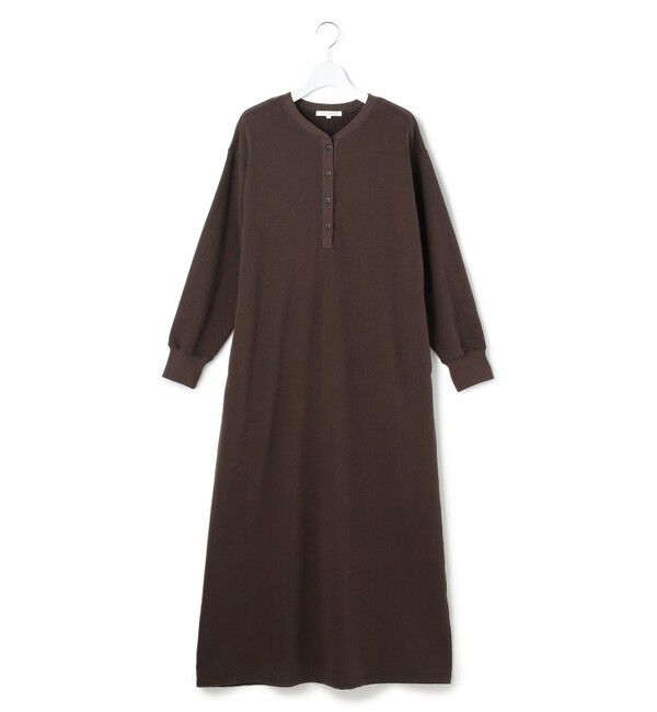 23区「【SLOW/一部店舗限定】ヴィンテージライクテリー ヘンリーネック ワンピース」|ワンピース|ﾀﾞｰｸﾌﾞ