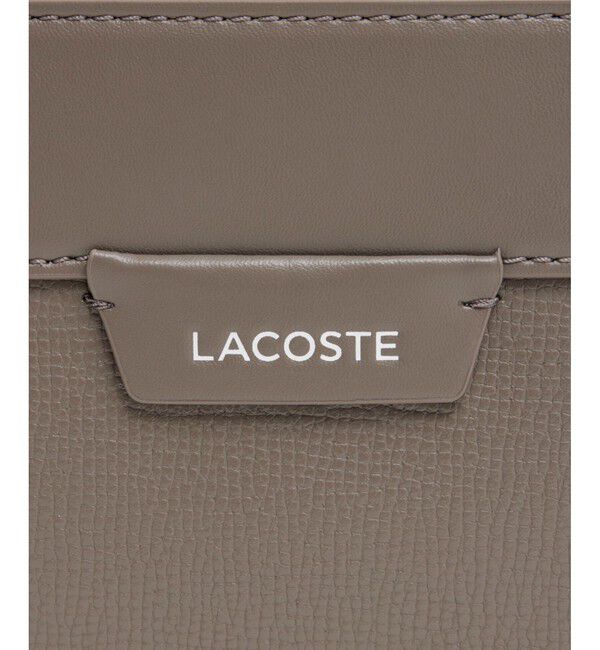 LACOSTE「オシアン レザーレポーターバッグ」|ショルダー・メッセンジャー|