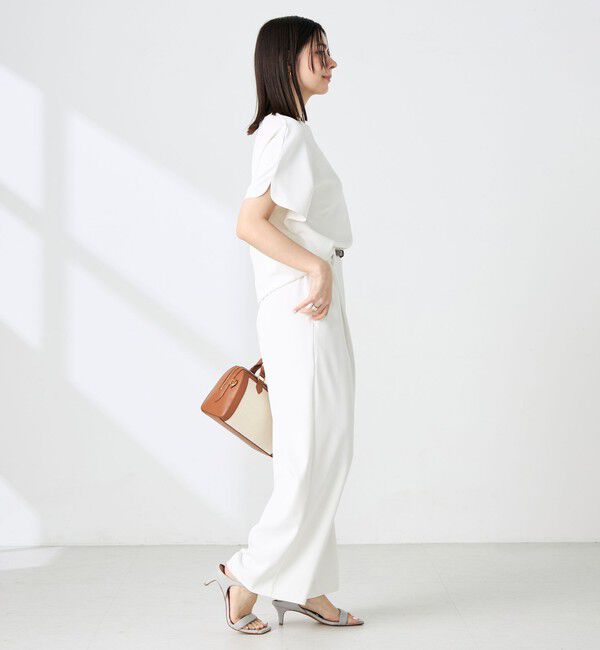 NOLLEY'S sophi「《セットアップ対応》NEW morisachiウォッシャブルツイルケープ風ブラウス」|シャツ・ブラウス|