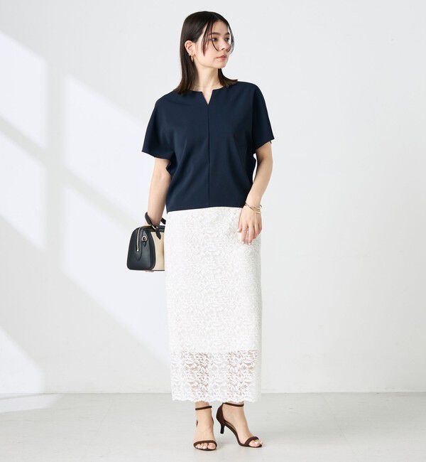 NOLLEY'S sophi「《セットアップ対応》NEW morisachiウォッシャブルツイルケープ風ブラウス」|シャツ・ブラウス|