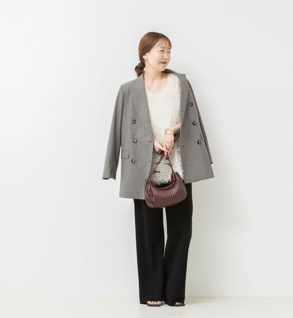 NOLLEY'S sophi「【NOLLEY&rsquo;S mgr.松葉別注・一部WEB限定色】《セットアップ》ツイルバイヤス洗練美脚パンツ」|その他|