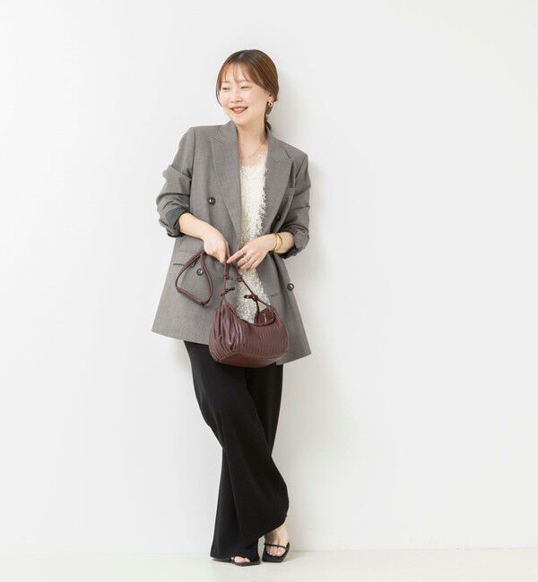 NOLLEY'S sophi「【NOLLEY&rsquo;S mgr.松葉別注・一部WEB限定色】《セットアップ》ツイルバイヤス洗練美脚パンツ」|その他|