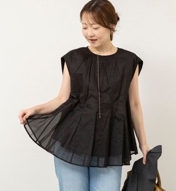 NOLLEY'S sophi「【MARILYN MOON/マリリーンムーン】sheer starched cottonブラウス」|シャツ・ブラウス|