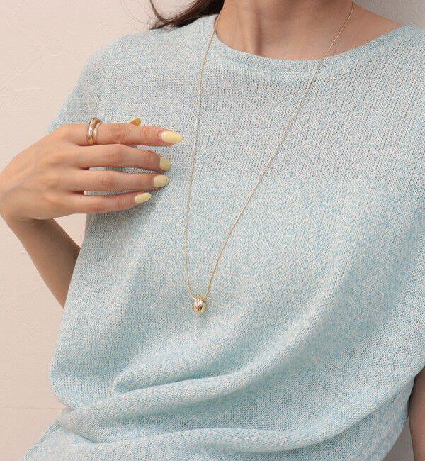 fredy emue「メタルたまごトップロングネックレス」|ネックレス|