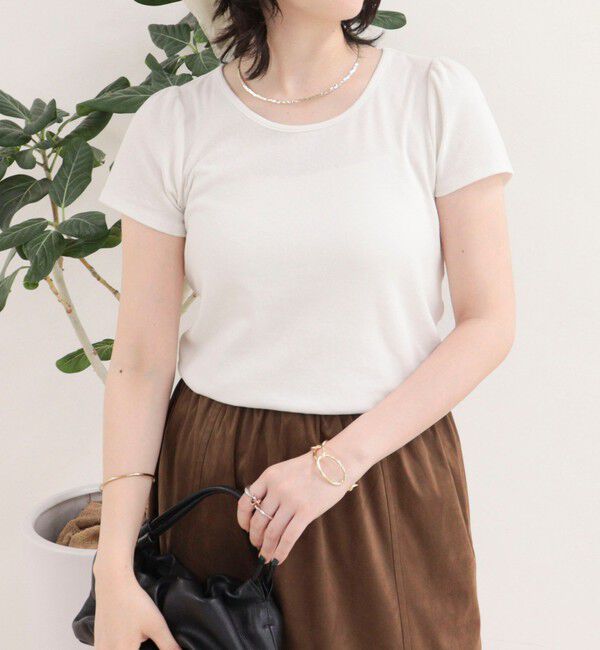 fredy emue「パフスリーブコンパクトTシャツ」|Tシャツ・カットソー|