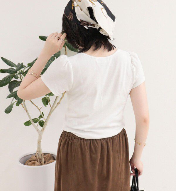 fredy emue「パフスリーブコンパクトTシャツ」|Tシャツ・カットソー|