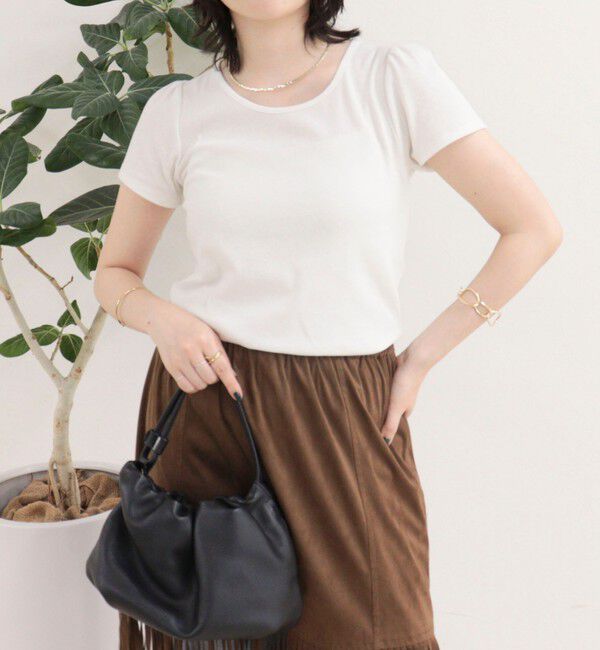 fredy emue「パフスリーブコンパクトTシャツ」|Tシャツ・カットソー|