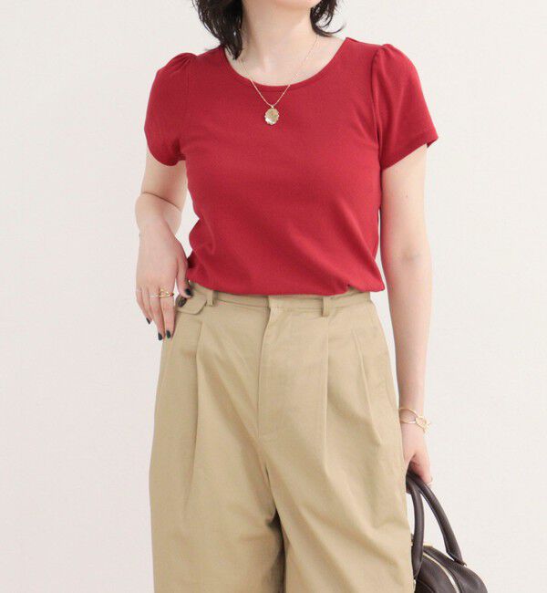 fredy emue「パフスリーブコンパクトTシャツ」|Tシャツ・カットソー|