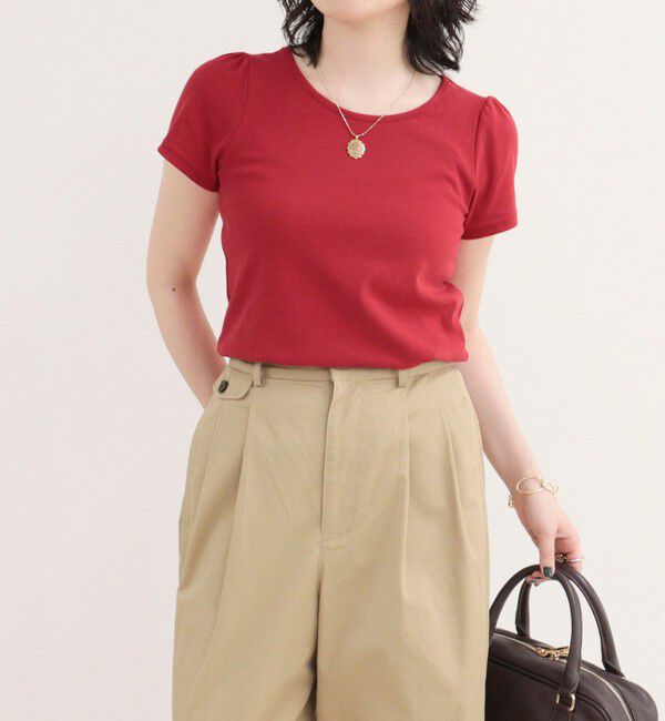 fredy emue「パフスリーブコンパクトTシャツ」|Tシャツ・カットソー|