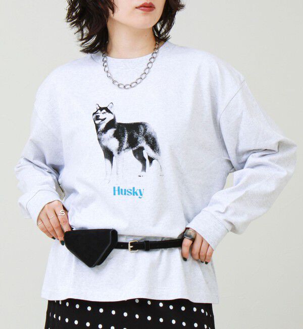 GLOSTER「【新デザイン】【DOG&CAT】NEW犬猫ロンT」|Tシャツ・カットソー|