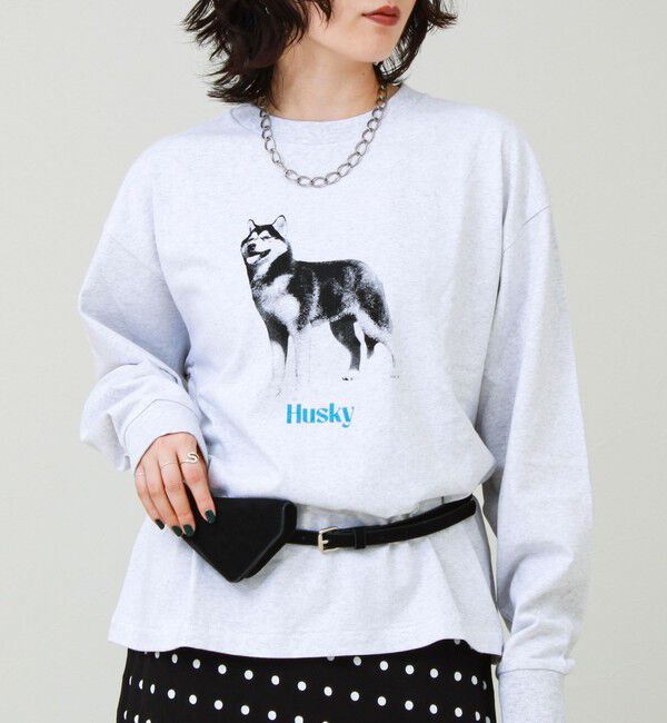 GLOSTER「【新デザイン】【DOG&CAT】NEW犬猫ロンT」|Tシャツ・カットソー|