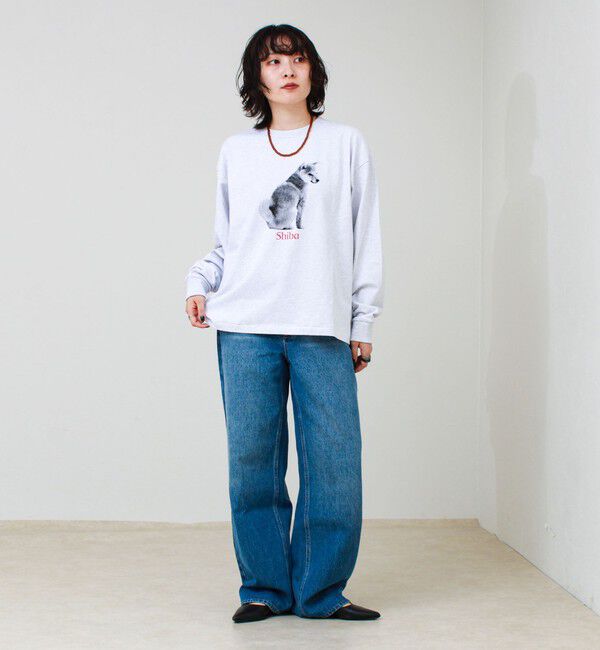 GLOSTER「【新デザイン】【DOG&CAT】NEW犬猫ロンT」|Tシャツ・カットソー|