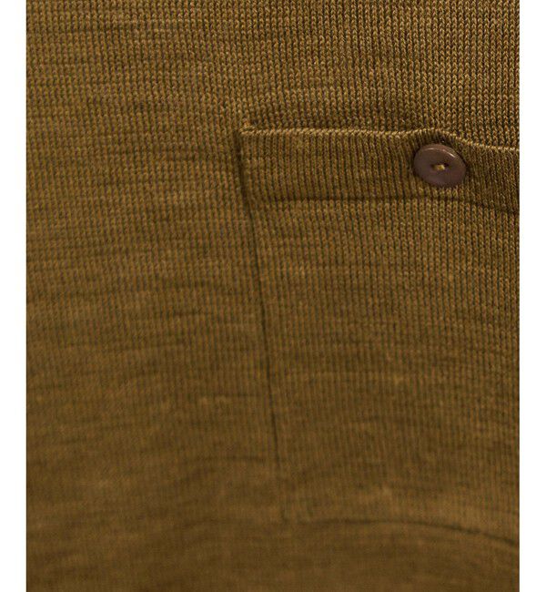 SALON adam et rope'「クロップドハーフスリーブリネンニット［ドライタッチ・洗える］」|Tシャツ・カットソー|